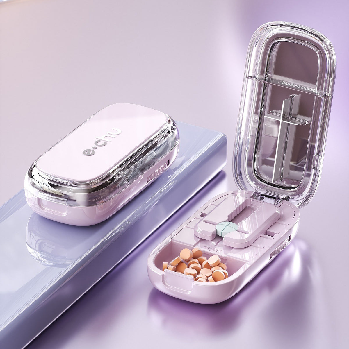 Limited Time: 30% OFF⚡ Compact 2-in-1 Pill Splitter & Pocket Travel Medicine Organizer