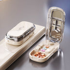 Limited Time: 30% OFF⚡ Compact 2-in-1 Pill Splitter & Pocket Travel Medicine Organizer