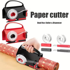 Limited Time: 30% OFF⚡ 2-in-1 Wrapping Paper Cutter & Tape Dispenser Tool
