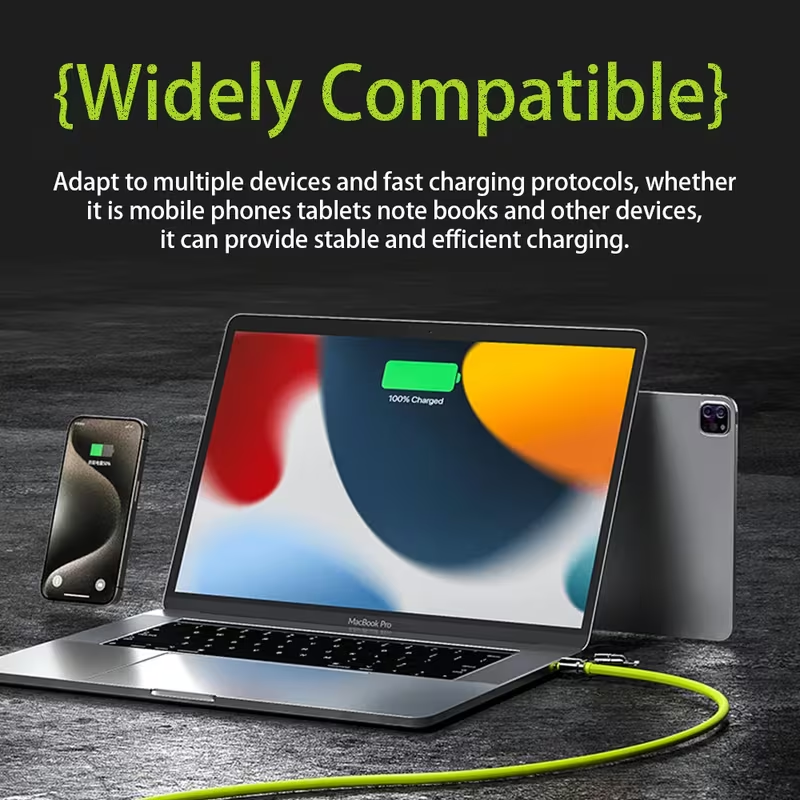 Limited Time: 30% OFF⚡  Max 4‑In‑1 Fast Charging Cable | Thick Silicone | Universal for iPhone 15/16, MacBook, Switch & Steam Deck