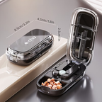 Limited Time: 30% OFF⚡ Compact 2-in-1 Pill Splitter & Pocket Travel Medicine Organizer