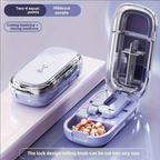 Limited Time: 30% OFF⚡ Compact 2-in-1 Pill Splitter & Pocket Travel Medicine Organizer