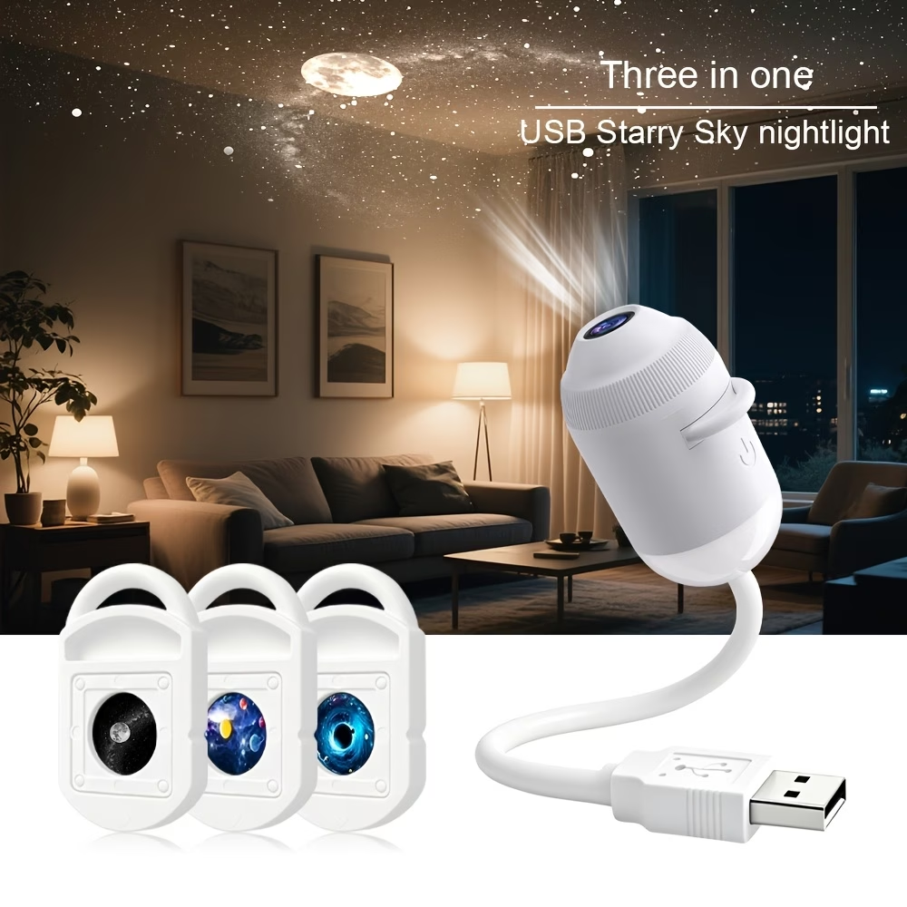 Limited Time: 30% OFF⚡ USB-Powered LED Projection Night Light