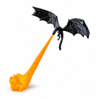 Limited Time: 30% OFF⚡  "Spitting Fire" Dragon Figure - 3D Printed Texture, Illuminated Flame Base, Bold Fantasy Centerpiece Home Decor