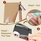 Limited Time: 30% OFF⚡ 2-in-1 Wrapping Paper Cutter & Tape Dispenser Tool