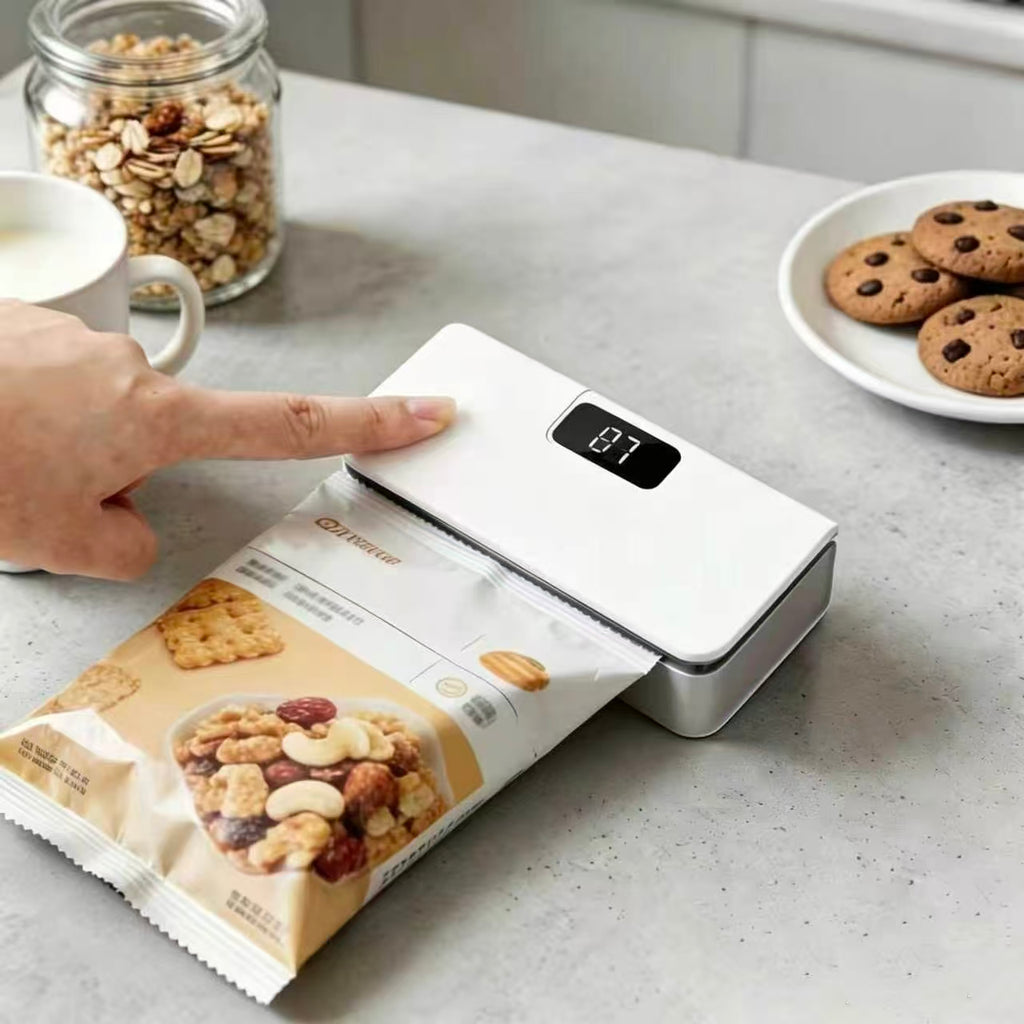 Limited Time: 30% OFF⚡Portable Rechargeable Handheld Bag Heat Sealer, 6‑Speed Adjustable, 100‑300 Times on Full Charge