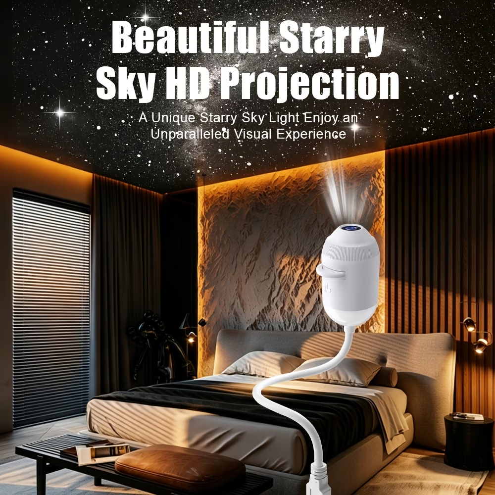 Limited Time: 30% OFF⚡ USB-Powered LED Projection Night Light