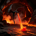 Limited Time: 30% OFF⚡  "Spitting Fire" Dragon Figure - 3D Printed Texture, Illuminated Flame Base, Bold Fantasy Centerpiece Home Decor