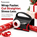 Limited Time: 30% OFF⚡ 2-in-1 Wrapping Paper Cutter & Tape Dispenser Tool