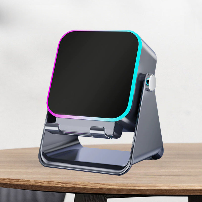Limited Time: 30% OFF⚡ Smart Sensing Desktop Phone Stand Speaker with Surround Sound & RGB