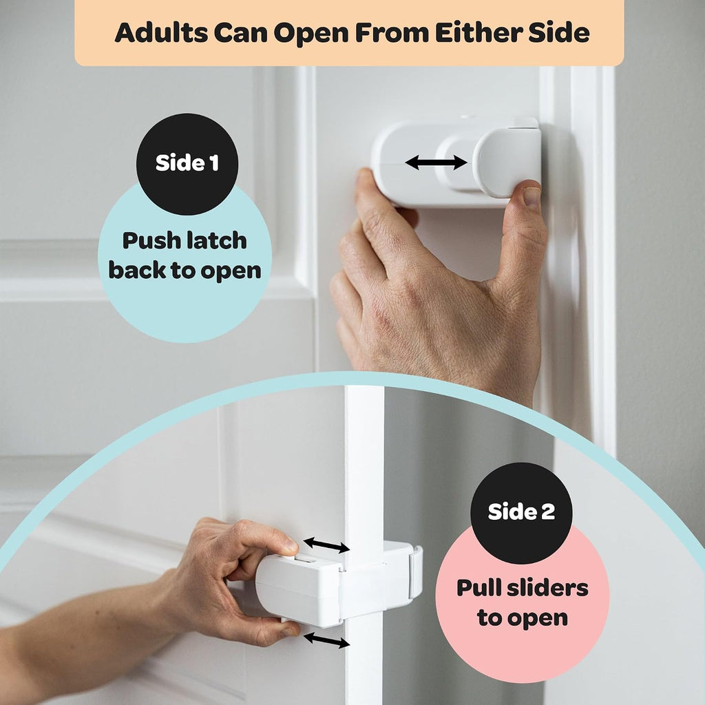 Limited Time: 30% OFF⚡ Adjustable No-Drill Door Lever Lock Strap for Pet Proofing & Child Safety