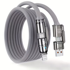 Limited Time: 30% OFF⚡  Max 4‑In‑1 Fast Charging Cable | Thick Silicone | Universal for iPhone 15/16, MacBook, Switch & Steam Deck