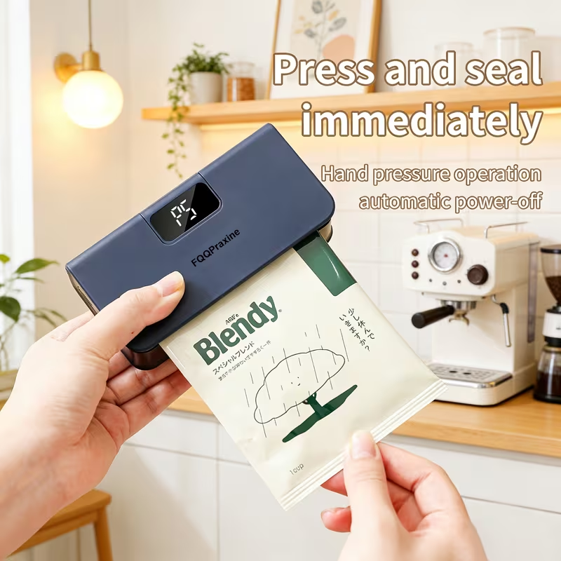 Limited Time: 30% OFF⚡Portable Rechargeable Handheld Bag Heat Sealer, 6‑Speed Adjustable, 100‑300 Times on Full Charge