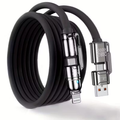Limited Time: 30% OFF⚡  Max 4‑In‑1 Fast Charging Cable | Thick Silicone | Universal for iPhone 15/16, MacBook, Switch & Steam Deck